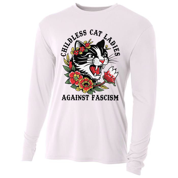 Childless Cat Ladies Voting Election 2024 Usa Vintage Cooling Performance Long Sleeve Crew