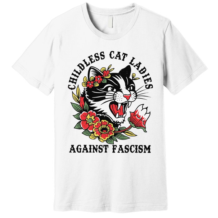 Childless Cat Ladies Voting Election 2024 Usa Vintage Premium T-Shirt