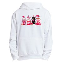 Cute Coffee Latte Dachshund Valentines Day Puppy Dog Lover Urban Pullover Hoodie