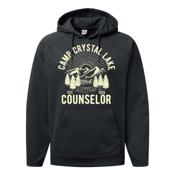 Camp Crystal Lake Counselor Graphic Performance Fleece Hoodie