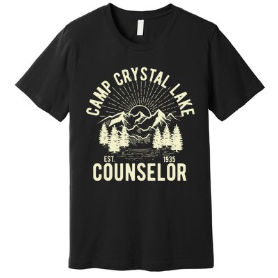 Camp Crystal Lake Counselor Graphic Premium T-Shirt