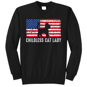 Childless Cat Lady 2024 Vote Patriotic Usa Sweatshirt