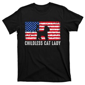 Childless Cat Lady 2024 Vote Patriotic Usa T-Shirt