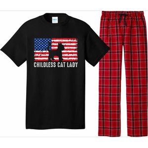 Childless Cat Lady 2024 Vote Patriotic Usa Pajama Set