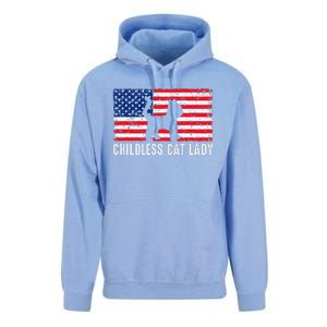 Childless Cat Lady 2024 Vote Patriotic Usa Unisex Surf Hoodie