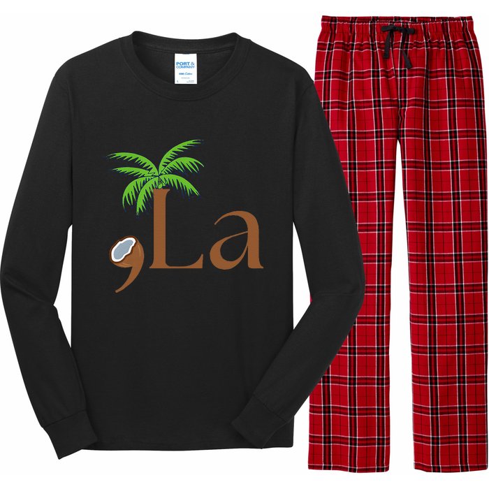 Coconut Comma + La 2024 Gift Funny Long Sleeve Pajama Set