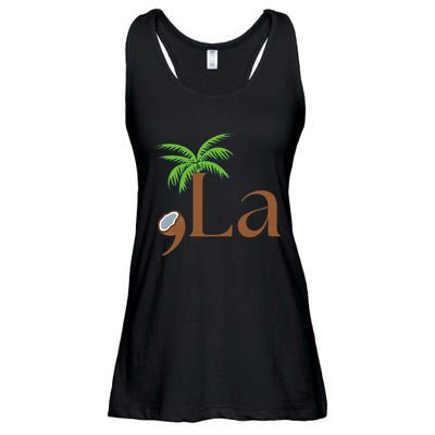 Coconut Comma + La 2024 Gift Funny Ladies Essential Flowy Tank
