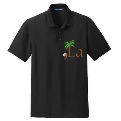 Coconut Comma + La 2024 Gift Funny Dry Zone Grid Polo