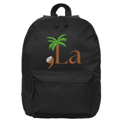 Coconut Comma + La 2024 Gift Funny 16 in Basic Backpack