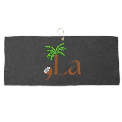 Coconut Comma + La 2024 Gift Funny Large Microfiber Waffle Golf Towel