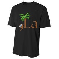 Coconut Comma + La 2024 Gift Funny Performance Sprint T-Shirt