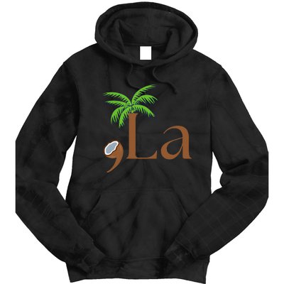 Coconut Comma + La 2024 Gift Funny Tie Dye Hoodie