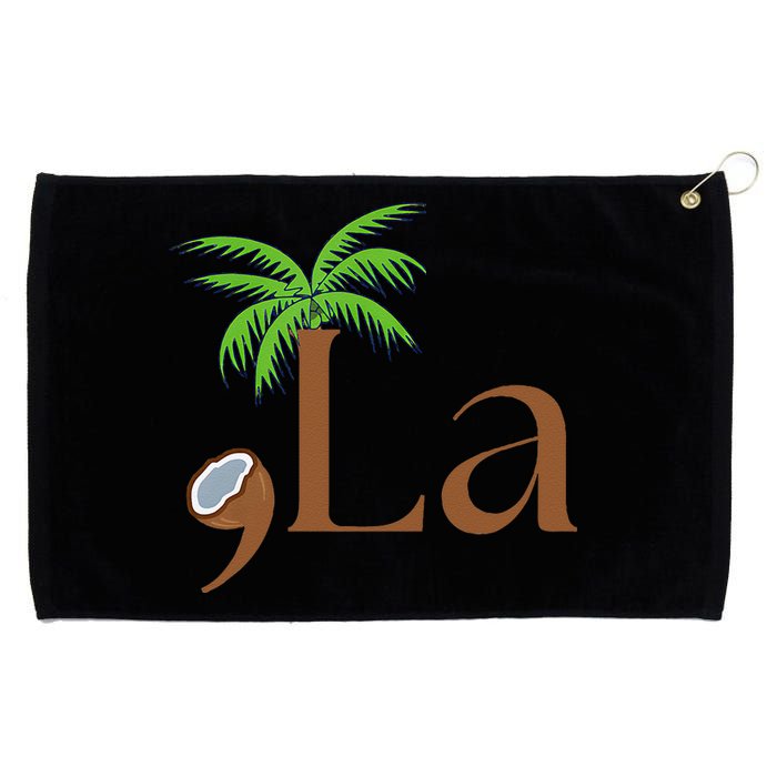 Coconut Comma + La 2024 Gift Funny Grommeted Golf Towel