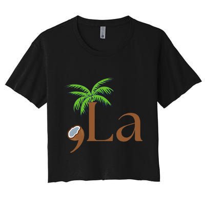 Coconut Comma + La 2024 Gift Funny Crop Top