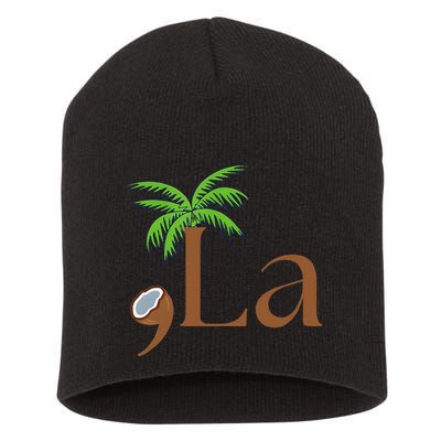 Coconut Comma + La 2024 Gift Funny Short Acrylic Beanie