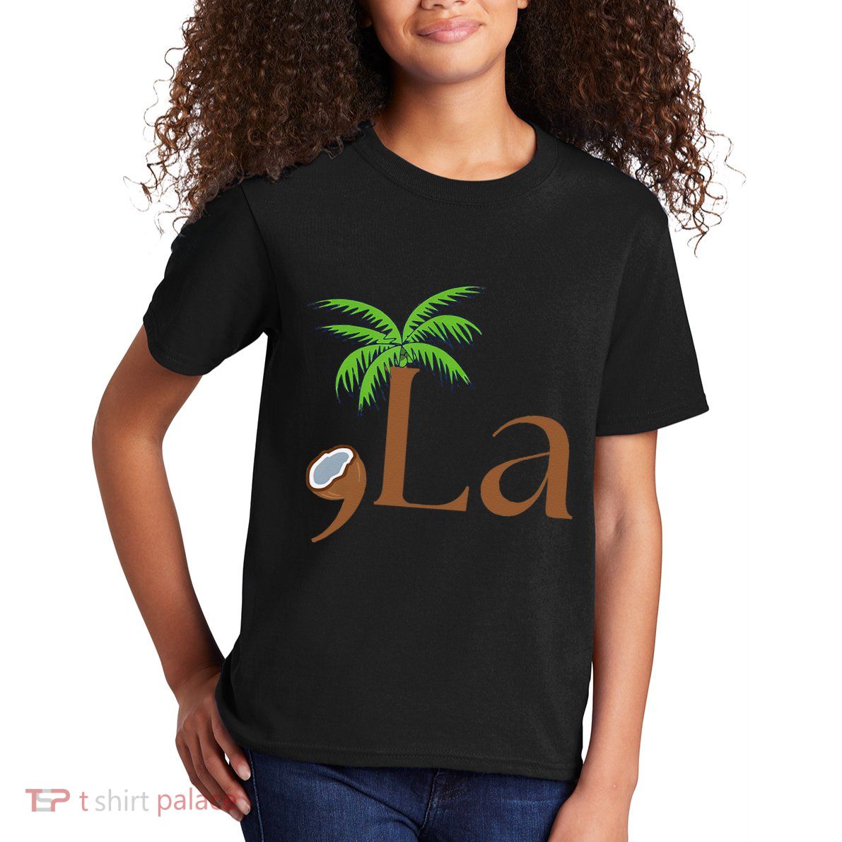 Coconut Comma + La 2024 Gift Funny Kids T-Shirt