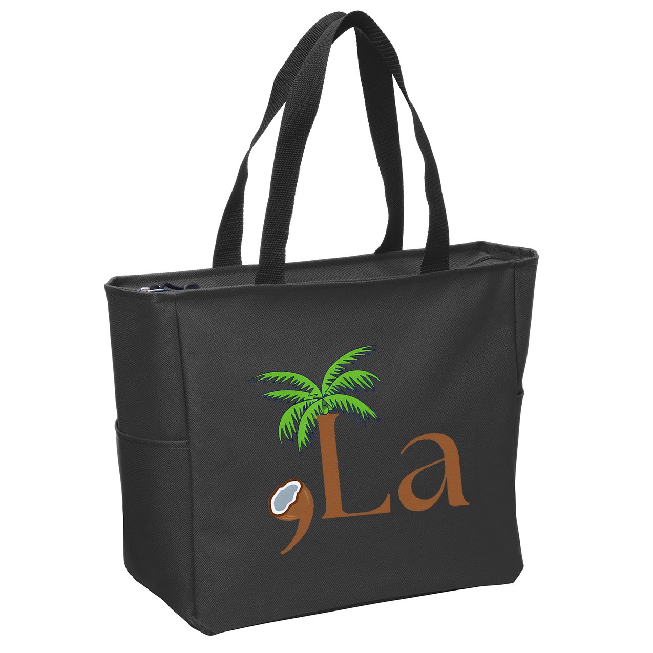 Coconut Comma + La 2024 Gift Funny Zip Tote Bag