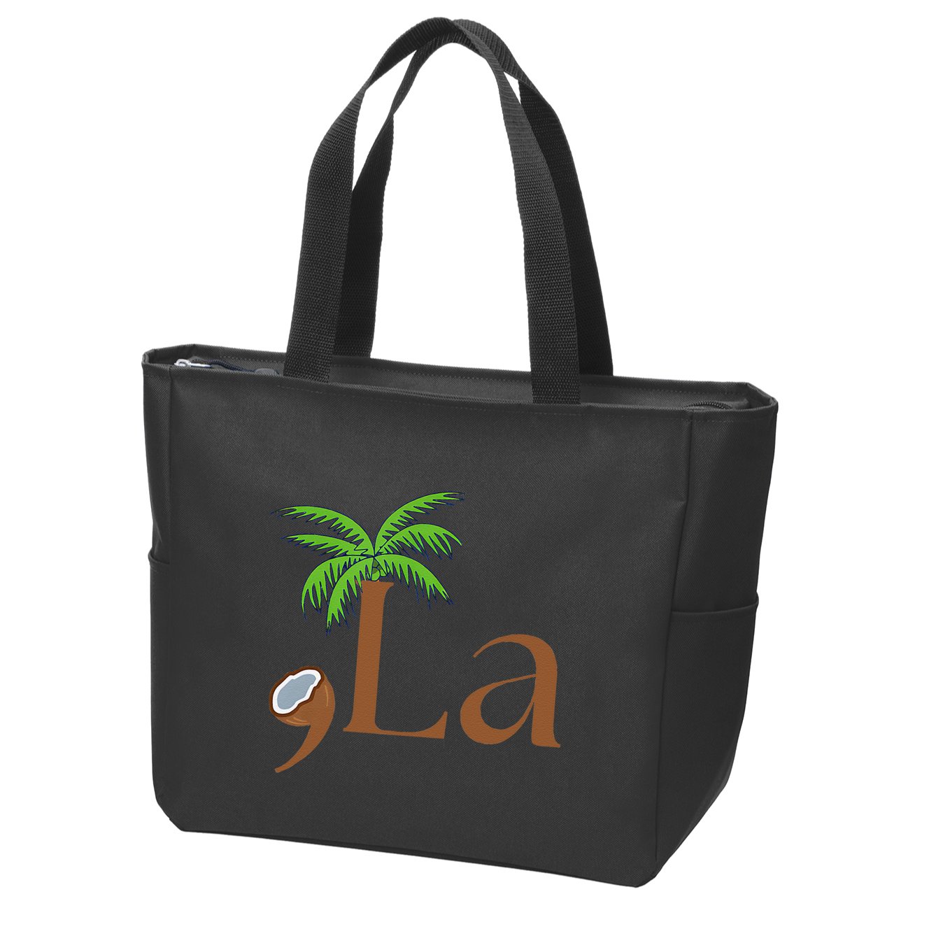 Coconut Comma + La 2024 Gift Funny Zip Tote Bag