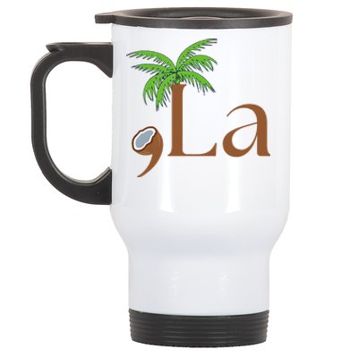 Coconut Comma + La 2024 Gift Funny Stainless Steel Travel Mug