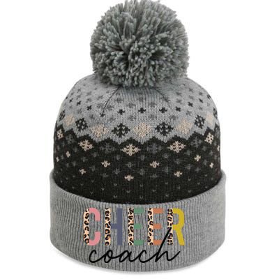 Cheer Coach Leopard Cheerleading Props Mother's Day The Baniff Cuffed Pom Beanie