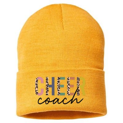 Cheer Coach Leopard Cheerleading Props Mother's Day Sustainable Knit Beanie