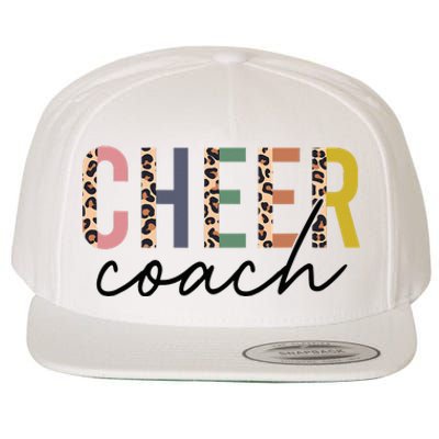 Cheer Coach Leopard Cheerleading Props Mother's Day Wool Snapback Cap