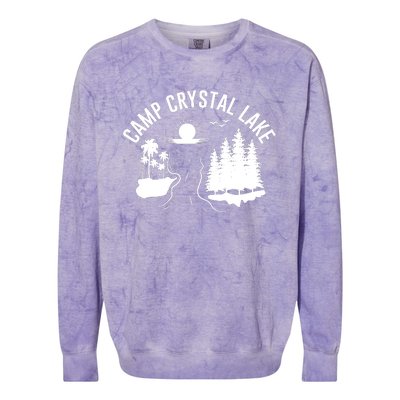 Camp Crystal Lake Graphic Art Colorblast Crewneck Sweatshirt