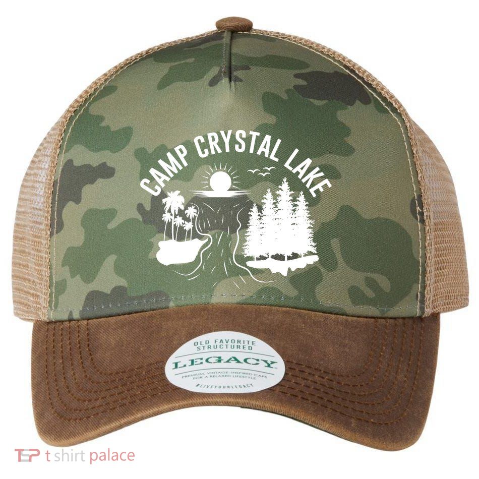 Camp Crystal Lake Graphic Art Legacy Tie Dye Trucker Hat