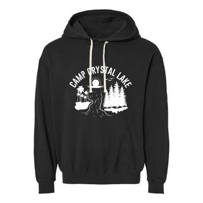 Camp Crystal Lake Graphic Art Garment-Dyed Fleece Hoodie