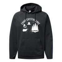 Camp Crystal Lake Graphic Art Performance Fleece Hoodie