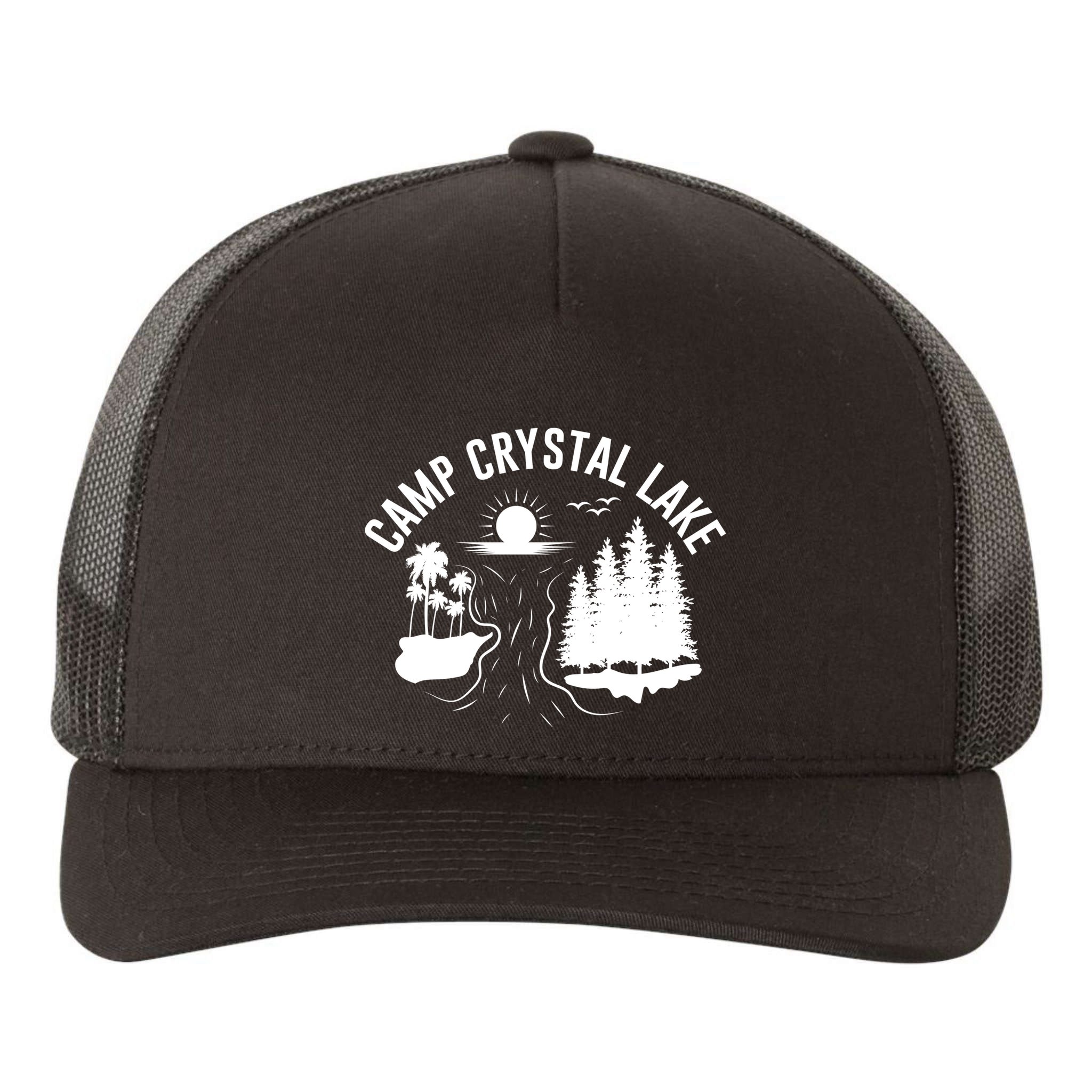 Camp Crystal Lake Graphic Art Yupoong Adult 5-Panel Trucker Hat