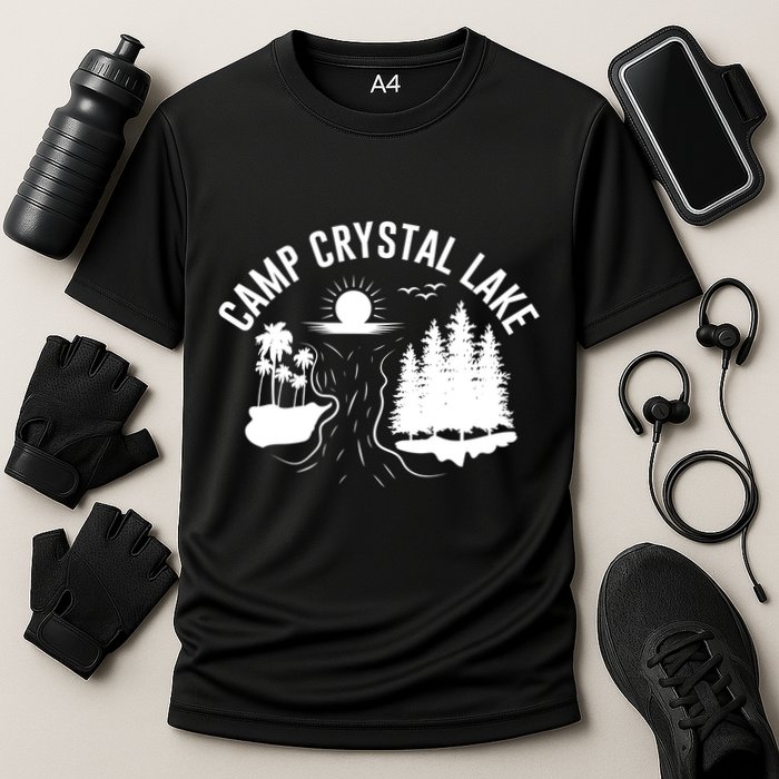 Camp Crystal Lake Graphic Art Cooling Performance Crew T-Shirt