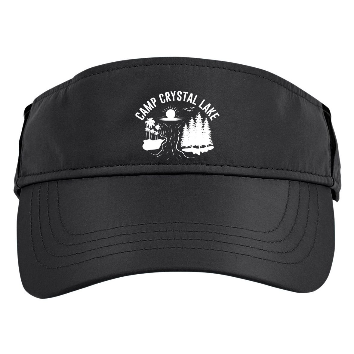 Camp Crystal Lake Graphic Art Adult Drive Performance Visor