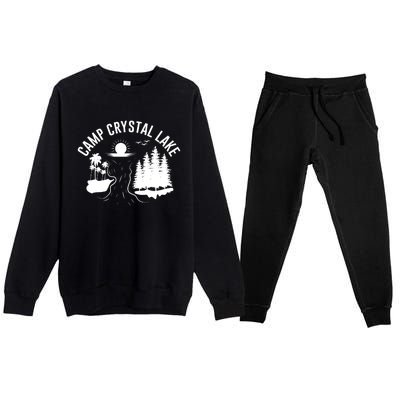 Camp Crystal Lake Graphic Art Premium Crewneck Sweatsuit Set