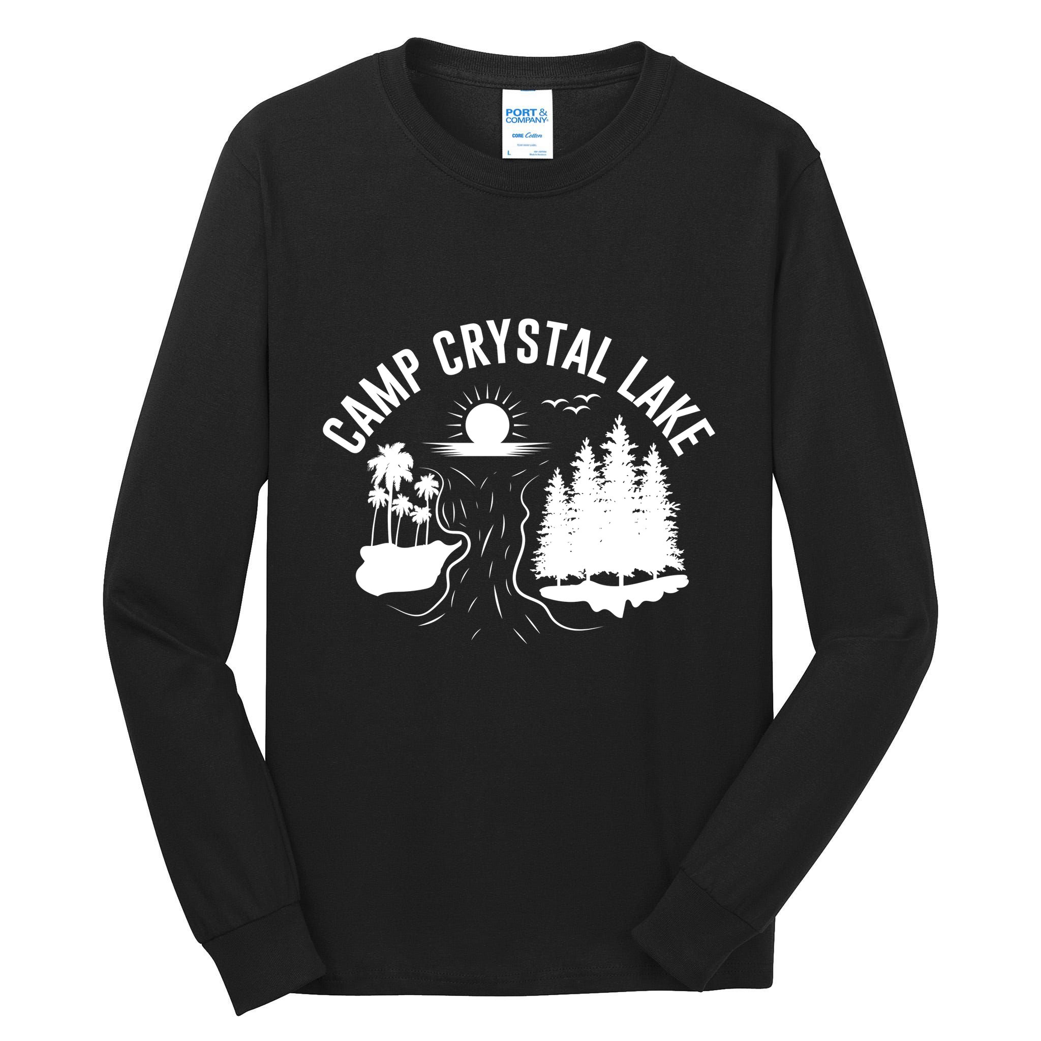 Camp Crystal Lake Graphic Art Tall Long Sleeve T-Shirt