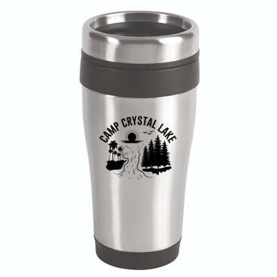 Camp Crystal Lake Graphic Art 16oz Travel Tumbler