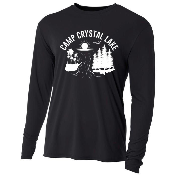 Camp Crystal Lake Graphic Art Cooling Performance Long Sleeve Crew