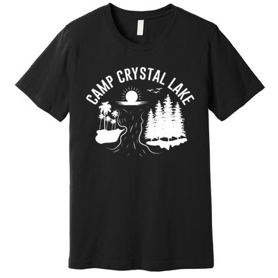 Camp Crystal Lake Graphic Art Premium T-Shirt