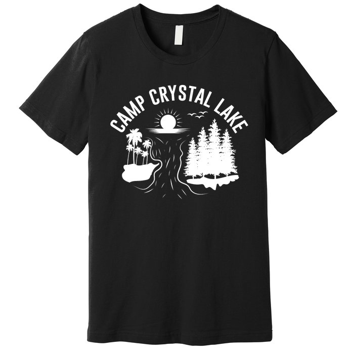 Camp Crystal Lake Graphic Art Premium T-Shirt