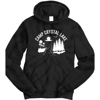 Camp Crystal Lake Graphic Art Tie Dye Hoodie