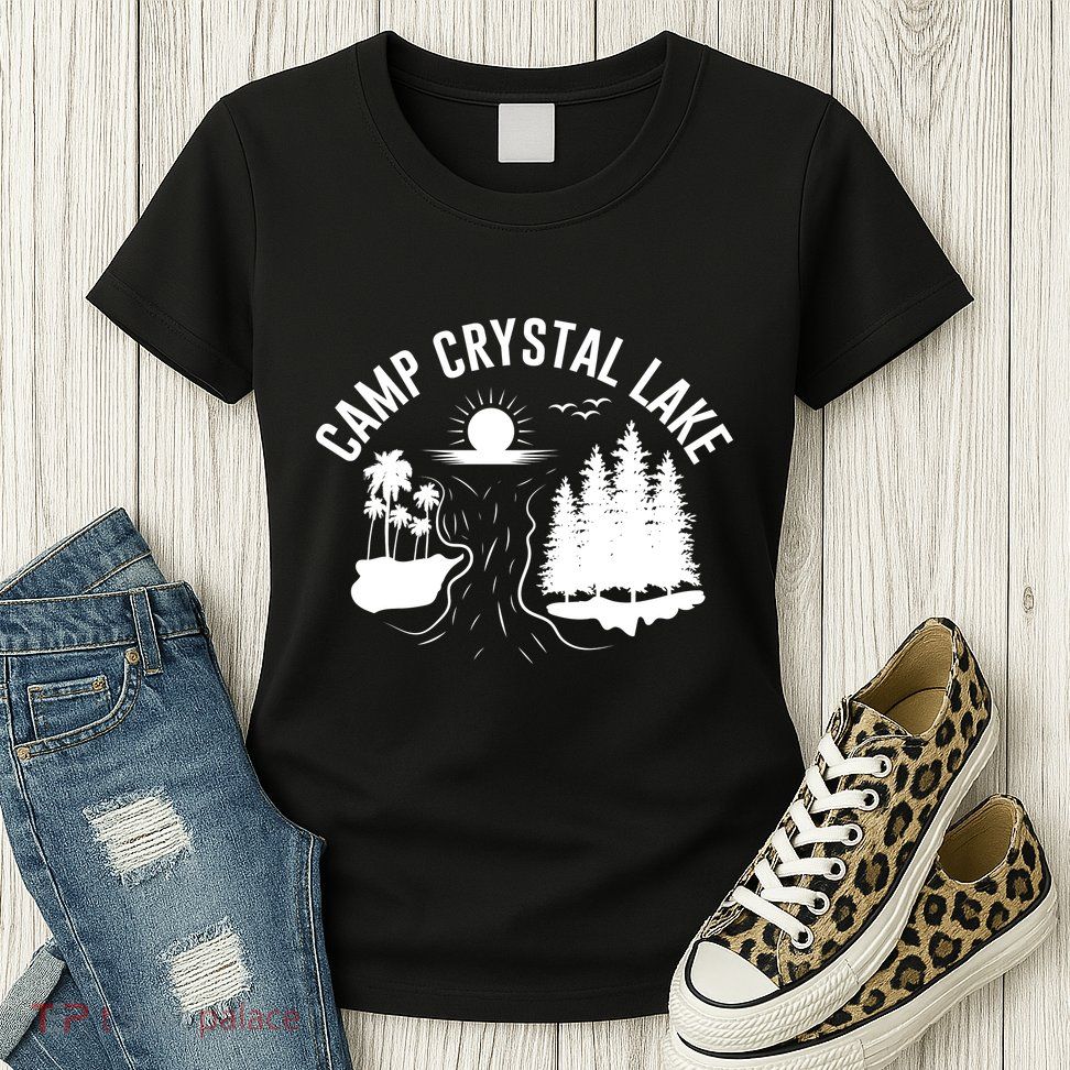 Camp Crystal Lake Graphic Art Womens T-Shirt