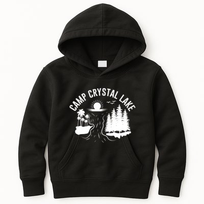 Camp Crystal Lake Graphic Art Kids Hoodie