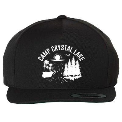 Camp Crystal Lake Graphic Art Wool Snapback Cap