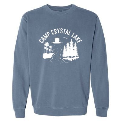 Camp Crystal Lake Graphic Art Garment-Dyed Sweatshirt