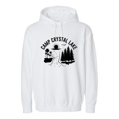 Camp Crystal Lake Graphic Art Garment-Dyed Fleece Hoodie