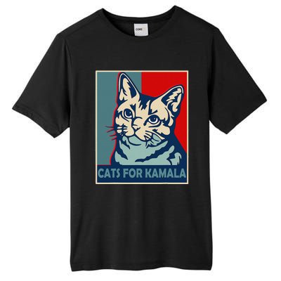 Childless Cat Lady Is Voting Kamala Harris President 2024 Tall Fusion ChromaSoft Performance T-Shirt