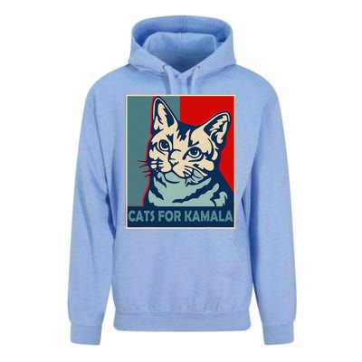 Childless Cat Lady Is Voting Kamala Harris President 2024 Unisex Surf Hoodie