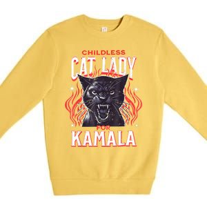 Childless Cat Ladies Against Fascism Premium Crewneck Sweatshirt