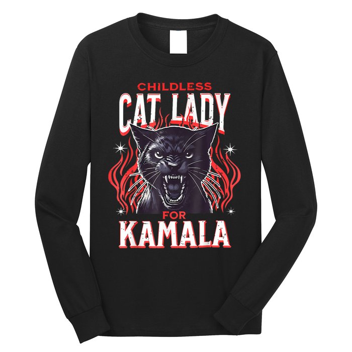 Childless Cat Ladies Against Fascism Long Sleeve Shirt