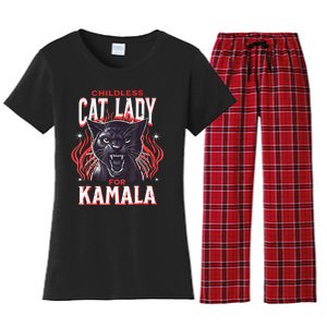 Childless Cat Ladies Against Fascism Women's Flannel Pajama Set